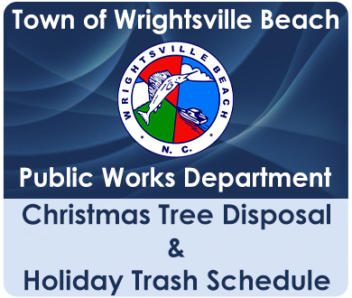 1 BLUE Homepage Button Christmas Tree and Holiday Trash Schedule